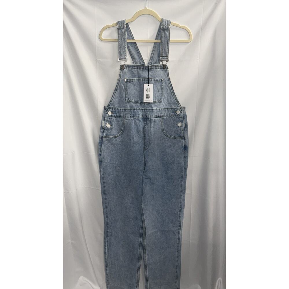 WeWoreWhat Denim Overalls Light Wash - Size XS - NWT $198 Retail - Picture 3 of 7